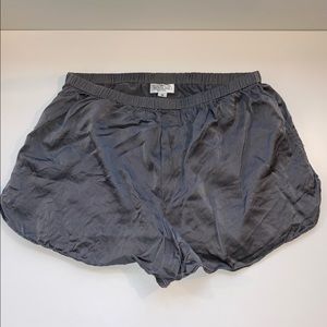 Royal Silk silver shorts